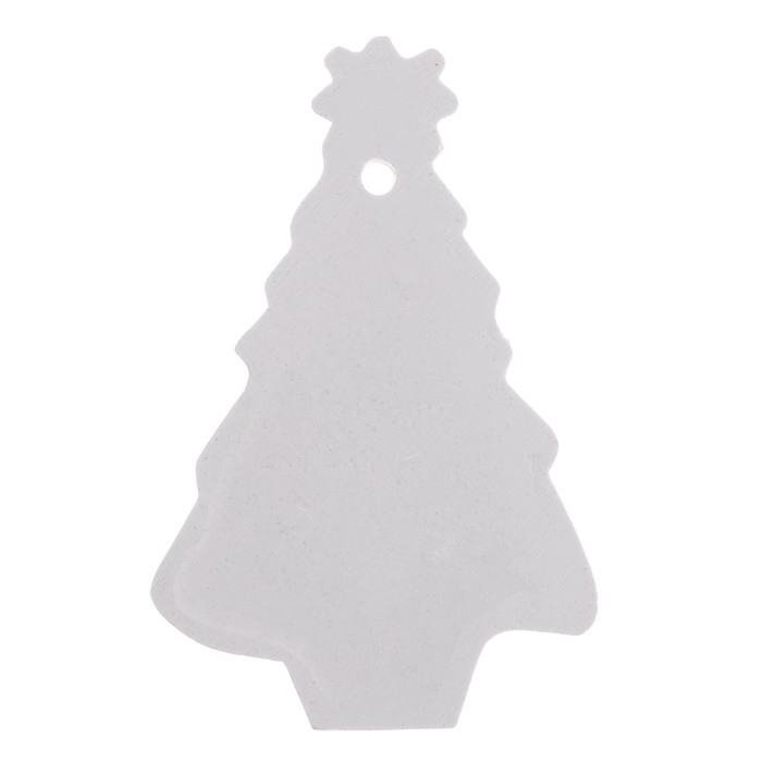 Новый год! Ёлочное украшение под раскраску &laquo;Ёлочка со звездой&raquo; с подвесом, кисть