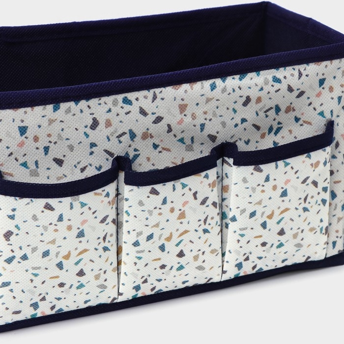 Органайзер для мелочей Доляна &laquo;Мармелад&raquo;, 3 кармана, 25&times;12&times;15 см, цвет белый