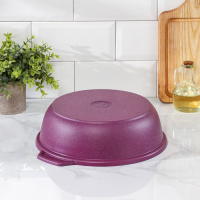 Кастрюля-жаровня Trendy style, 3 л, d=26 см, h=8.5 см, антипригарное покрытие, цвет фиолетовый