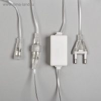 Гирлянда &laquo;Сосульки&raquo; 2.4 &times; 0.5 м, IP44, прозрачная нить, 96 LED, свечение мульти с эффектом стекания, 12 В