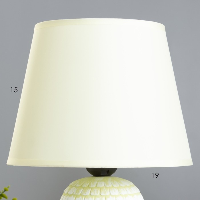 Настольная лампа "Арабика" E27 40Вт мятный 20х20х33 см RISALUX