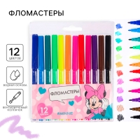 Фломастеры &laquo;Minnie&raquo;, 12 цветов, Минни Маус