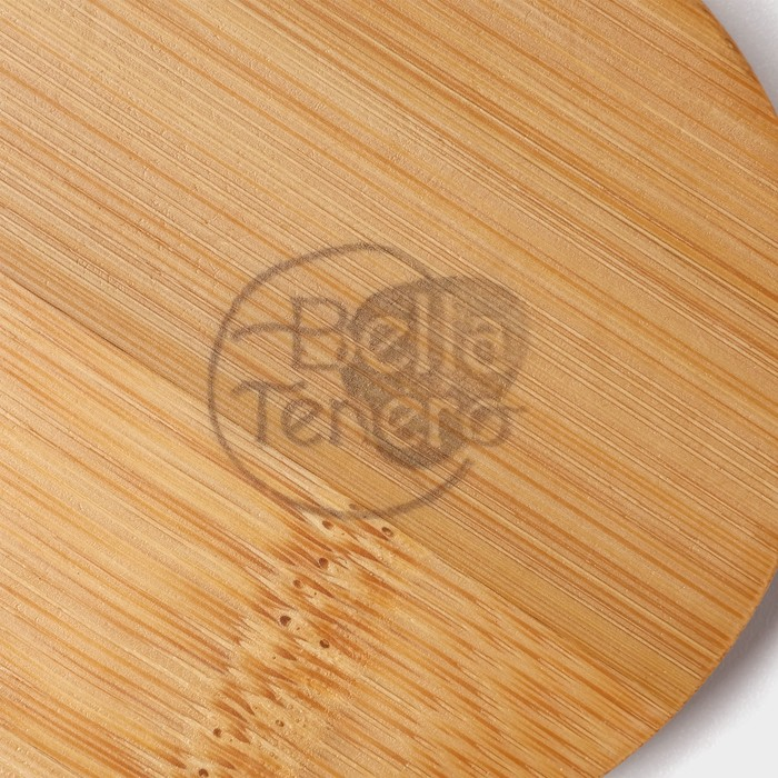 Набор фарфоровый для специй на деревянной подставке BellaTenero &laquo;Герда&raquo;, 2 предмета: солонка 85 мл, перечница 85 мл, цвет белый