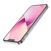 Защитное стекло Hoco A26, для iPhone 13 Pro Max,с защитной сеткой для микрофона,черная рамка