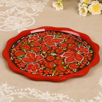 Тарелка &laquo;Фруктовая&raquo;,  D=23 см,  хохлома, микс