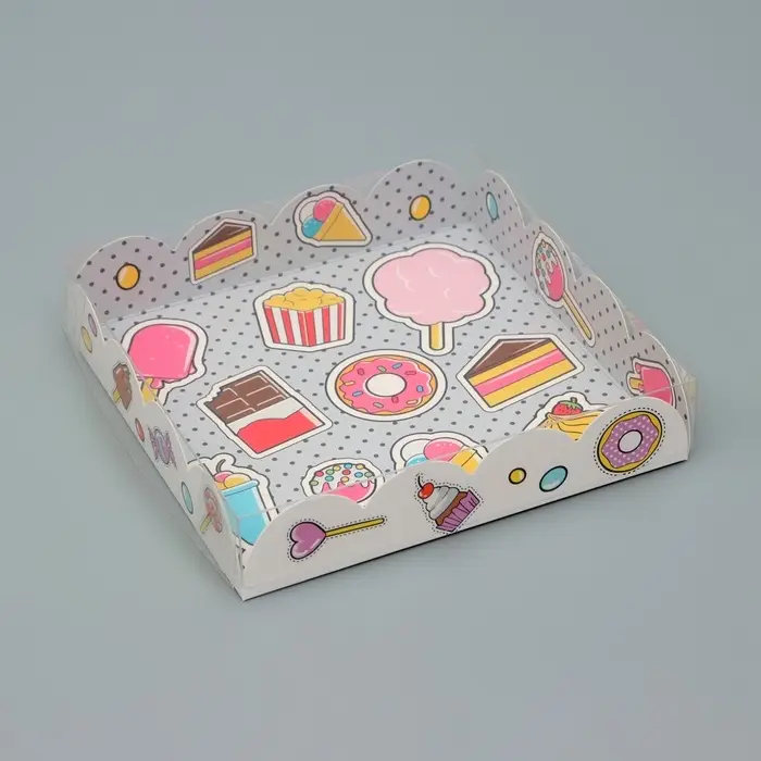 Коробка для печенья, &laquo;Сладкоежка&raquo;, 15&times;15&times;3 см