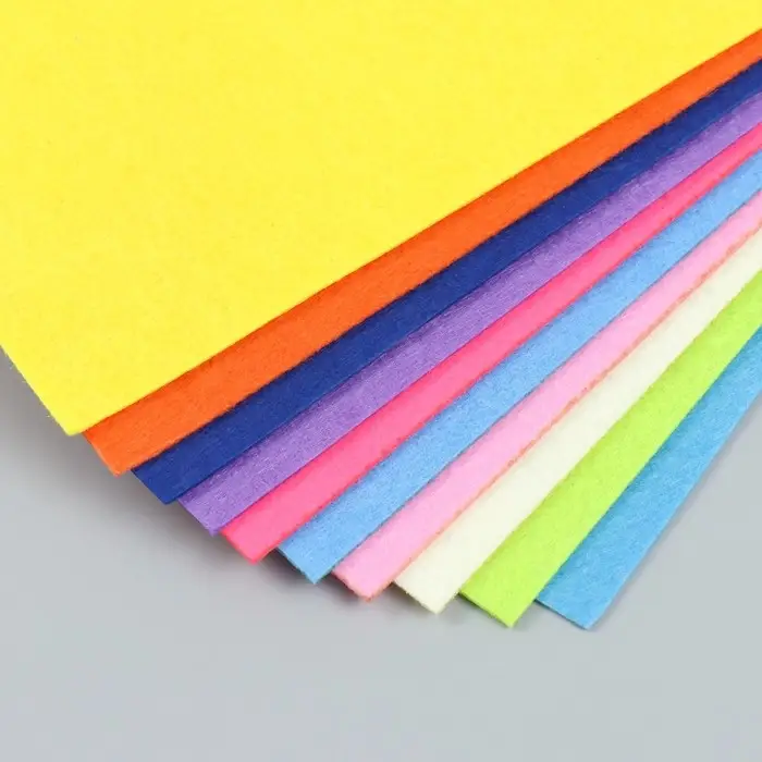 Фетр жесткий 2 мм 20х30 см, ассорти