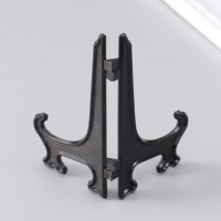 Подставка для тарелок пластик 12,5 см, чёрная для тарелок d=13-16 см набор 5 шт