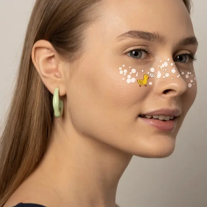 Переводная тату на тело цветная &laquo;Веснушки. Уточка&raquo;, 16&times;5 см