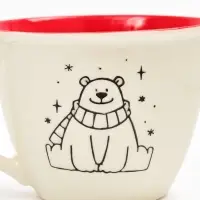 Кружка чайная керамическая &laquo;Мишка&raquo;, 500 мл, ручная работа