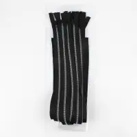 Молния &laquo;Трактор&raquo;, №5, разъёмная, замок автомат, 80 см, чёрная, белая