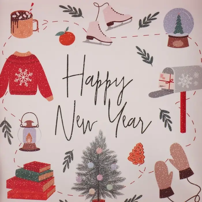 Коробка для кондитерских изделий с PVC крышкой &laquo;Зимние каникулы&raquo;, 13 х 13 х 3 см