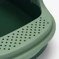 Лоток для кошек Фур-Мур 48&times;35.5 cм с высоким бортом + совок, Soft-touch, изумруд