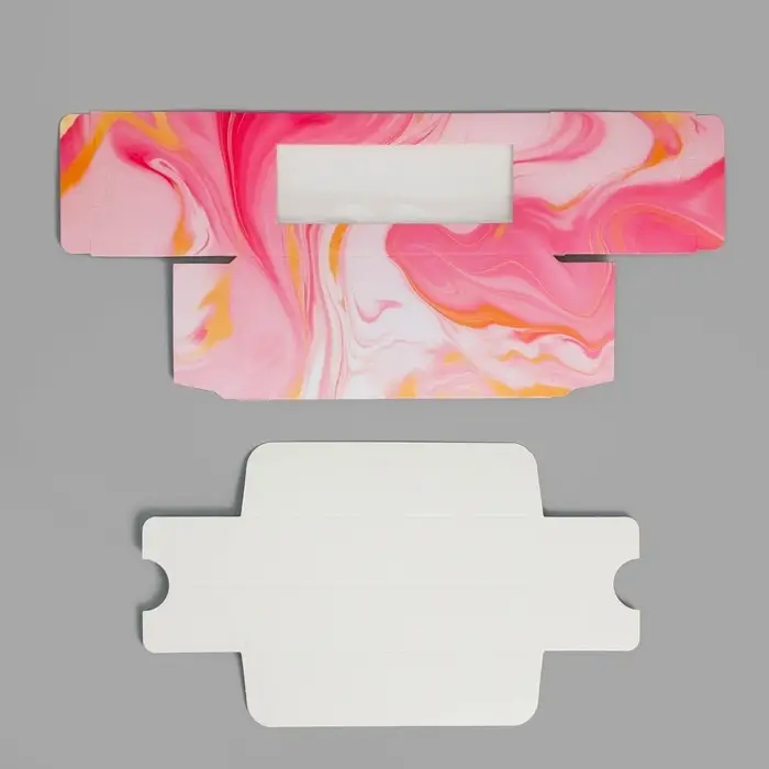 Коробка для макарун, кондитерская упаковка &laquo;Мрамор&raquo;, 12 х 5.5 х 5.5 см