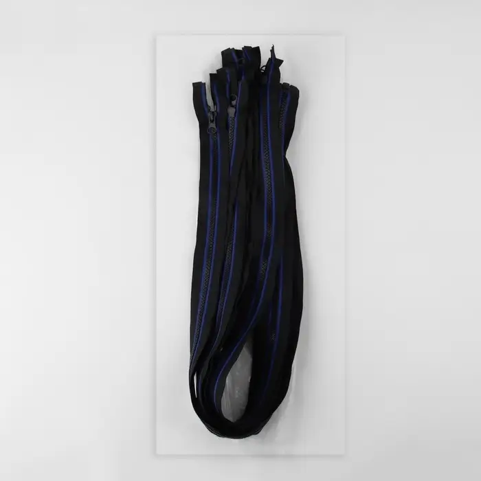 Молния &laquo;Трактор&raquo;, №5, разъёмная, замок автомат, 80 см, чёрная, синяя