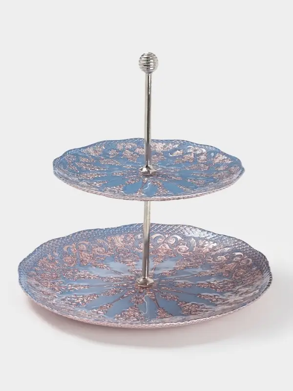 Фруктовница 2-х ярусная "ЭЛЕОНОРА БРОНЗА" 21/28 см