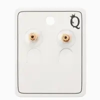 Серьги эмаль "Сердечки" вытянутые, цвет красный в золоте