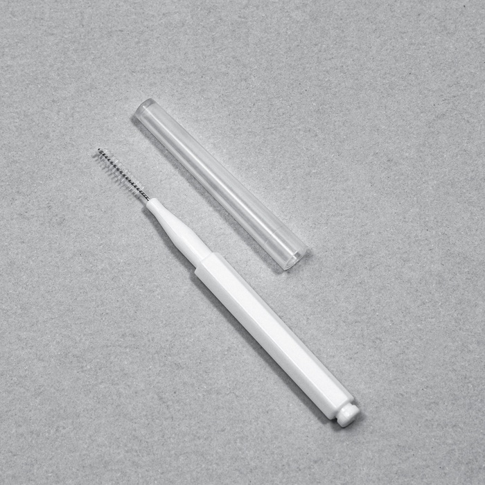 Щёточки - мини для бровей и ресниц, набор - 10 шт, 7 &times; 0,5 см, цвет белый