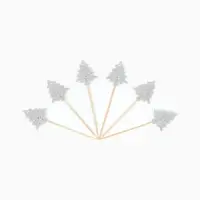 Шпажки "Серебряные елочки", набор 6 шт.