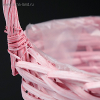 Набор корзин &laquo;Плетёнка&raquo;, 3 шт, 30&times;13/34 см, 25&times;11/31 см, 20&times;9/25 см, ива