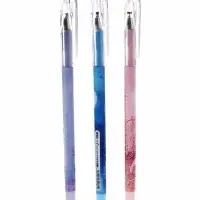 Ручка шариковая 0.8 мм, стержень синий на масляной основе, МИКС