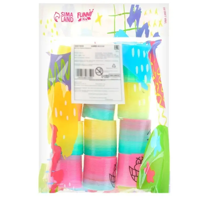 Пружинка - радуга &laquo;Мордочка&raquo;, d=3.3 см, МИКС