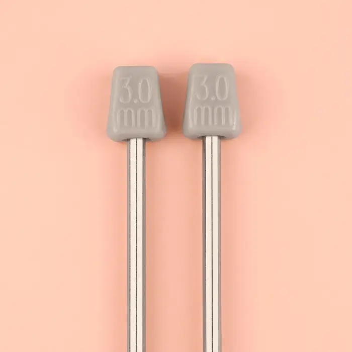 Спицы для вязания, прямые, d=3 мм, 35 см, 2 шт.