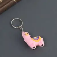 Брелок резина "Лама с попоной-ковром" МИКС 5,2х4,3х1,8 см