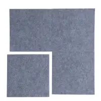 Самоклеящийся ковролин 30х30см, светло-серый