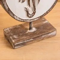 Сувенир на подставке "Голова слона" дерево 25х10х32 см