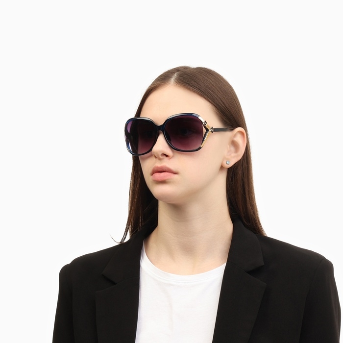 Очки солнцезащитные OneSun, дужка 14 см, ширина 14 см, линза 5.5 х 6 см, линзы градиент