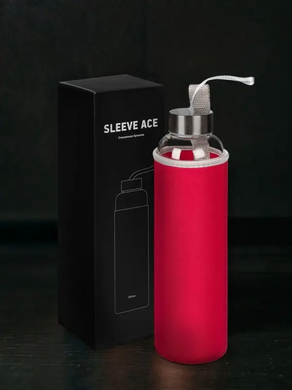 Бутылка для воды Sleeve Ace, красная