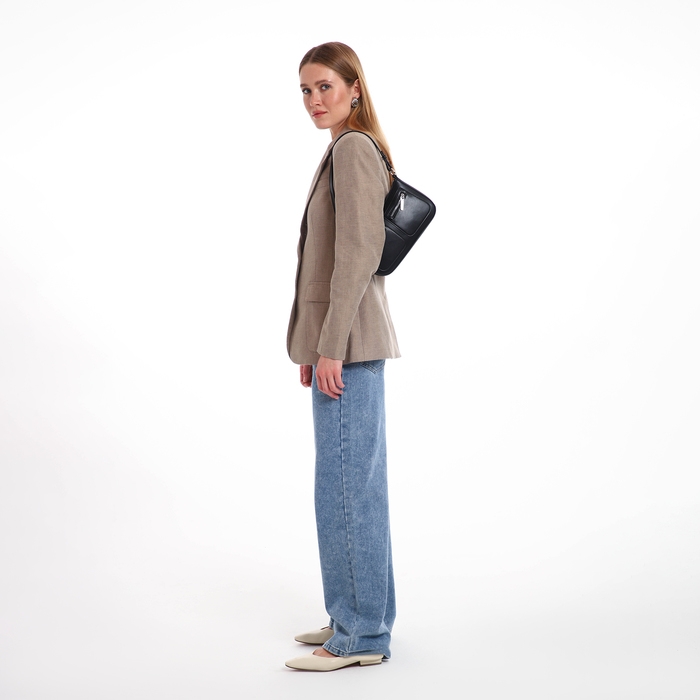 Сумка женская TEXTURA, маленький размер, цвет чёрный