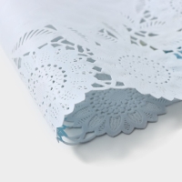 Салфетка ажурная для стола &laquo;Подсолнухи&raquo;, 45&times;30 см, цвет жёлто-голубой