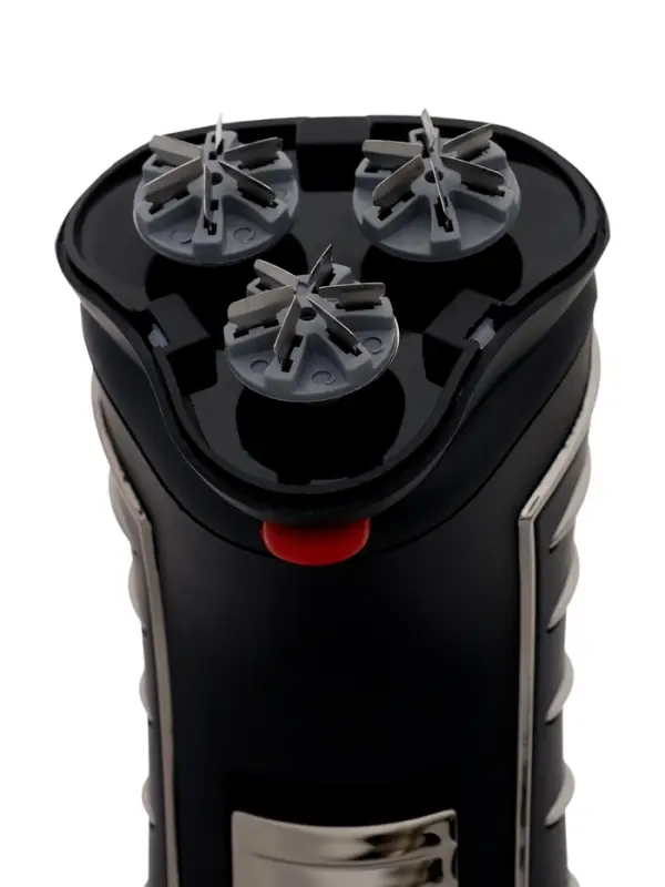 Электробритва Sakura SA-5414BK, АКБ, сеточная, 3 плавающие головки, триммер, чёрная