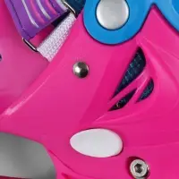 Коньки детские раздвижные BlackAqua, р. 30-33, для фитнеса, с роликовой платформой, мультиколор