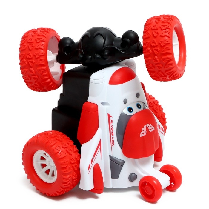 Машинка &laquo;Перевёртыш&raquo;, радиоуправляемая, работает от аккумулятора, цвет красный