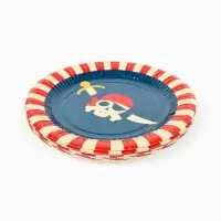 Тарелка одноразовая бумажная &laquo;Пиратская вечеринка&raquo;, 18 см