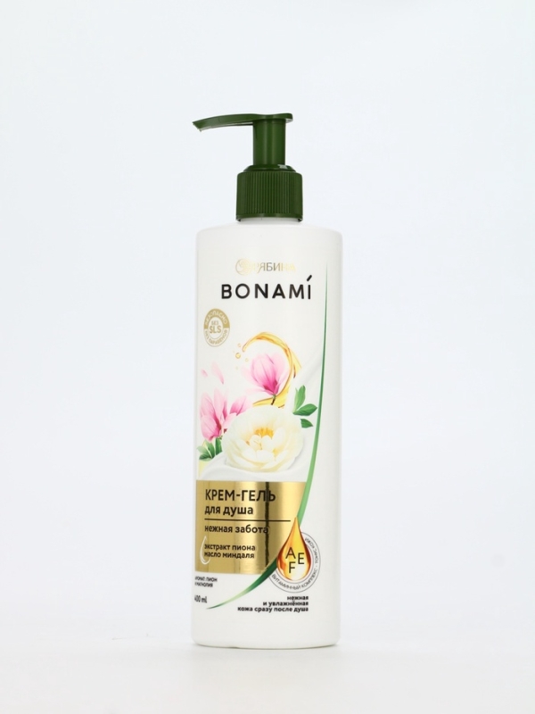 Крем-гель для душа "Пион и магнолия", 400 мл