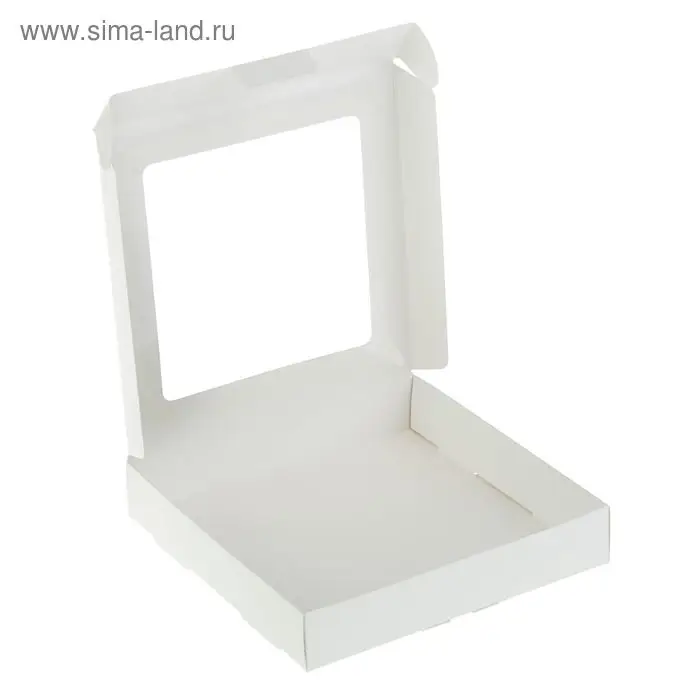 Коробка самосборная бесклеевая, 16&times;16&times;3 см