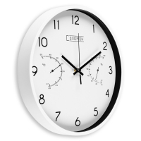 Часы настенные интерьерные "Соломон", бесшумные, d-30 см, термометр, гигрометр