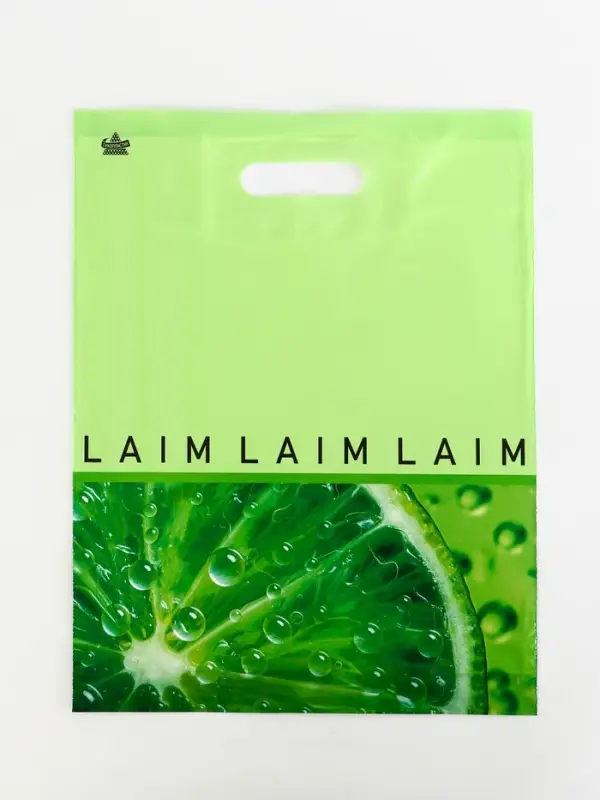 Пакет &laquo;Лаймовая свежесть&raquo;, полиэтиленовый с вырубной ручкой, 40&times;31 см, 30 мкм