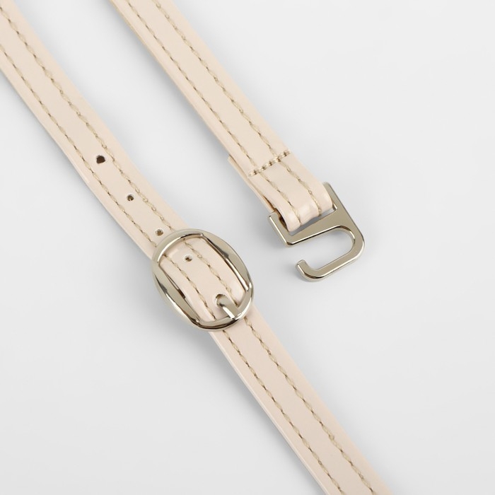 Ремешок для обуви, искусственная кожа, 30 см, 8 мм, 2 шт, цвет бежевый