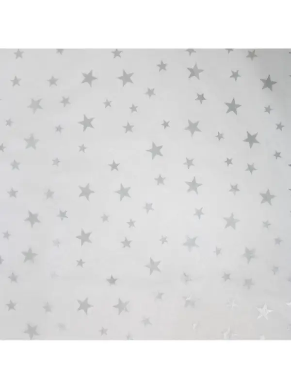 Бумага упаковочная тишью &laquo;Звезды, серебро&raquo;, 50 х 70 см