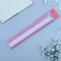 Бант - бабочка №5 &laquo;Фактурная полоса&raquo;, розовый