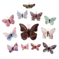 Набор магнитов на холодильник &laquo;Мрамор с золотом&raquo;, 12 шт., картон, h=4-10 см