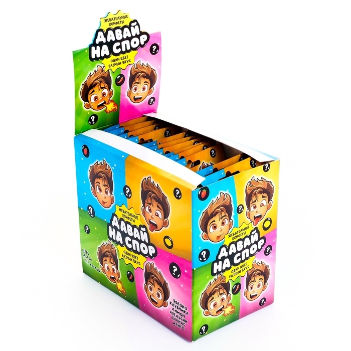 НАБОР конфеты жевательные "Давай на спор", 300 г