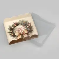 Коробка для печенья, &laquo;Исполнения желаний&raquo;, 15&times;15&times;3 см, Новый год