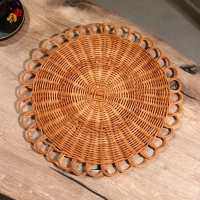 Подставка под горячее, 40х40х1 см, ротанг