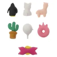 Набор фигурных ластиков, 7 штук, МИКС